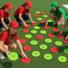 색판 뒤집기 원형 단체 게임용품 운동회 체육대회 레크리에이션 소품 스포츠 교육, 단품