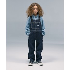 LEE KIDS 데님 오버롤 팬츠 인디고로우 LK2601OR01IR 489320