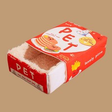 꿀이맘 고양이 숨숨집 하우스 애견침대 서랍 털집 햄버거 L 고양이집