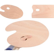 올데이픽 나무 소재 전문가용 우드 파레트 화가파레트, 사각 - 소