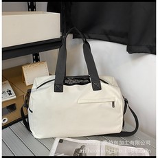 斜跨運動訓練收納包女大容量防水健身包男旅行乾濕分離游泳運動包, 白色, 1個