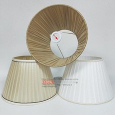 패브릭 스탠드 갓 커버 소품 거실 교체 호텔, 대형 베이지옐로우 40cm