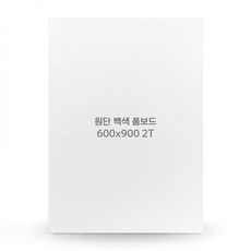 현진아트 원단 백색 폼보드 2절 600x900 2T X 5장