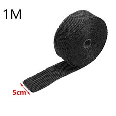 자동차 개조 열대식 오토바이 배기 코튼 질경이 파이프 단열 다림질 및 고온, 1M black