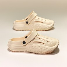 크리스티안 아쿠아 슬리퍼 남녀공용 커플 EVA 심플 초경량 물놀이 구멍 샌들 미끄럼 방지 워터슈즈