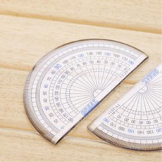 초등 고학년 수학용 투명 180도 각도기 10개 초딩 학원 학교 기념품 유아동문구