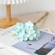 벚꽃 꽃잎 조화 개입 인테리어 컬러 재료 장식 꽃송이, 라이트블루 바이올렛