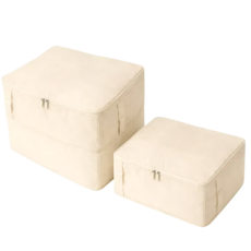 브랜디엘 이불 압축 파우치 압축팩 정리함, 라이트베이지, 2개