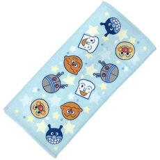 옐상 호빵맨 페이스타올 수건, 블루, 1개