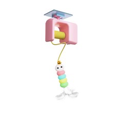 跨境新款逗貓悠悠球貓玩具自嗨解悶耐咬寵物玩具寵物貓解悶玩具, 逗貓悠悠球A08-粉色:見圖, 1個