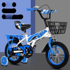 NOVA 유아네발자전거어린이 보조 5세 데크 유아, 12 인치, 1cm, 프리미엄 블루 뒷좌석 있음 있음