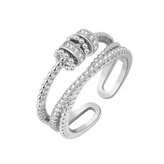 Choice of all Diystar Threanic 트리플 스핀 링 Jansio Threanic 트리플 스핀 링 Vikanda Thermogenic 모이사나이트 스피너 링