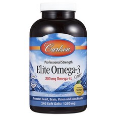 Carlson Omega-3魚油軟膠囊 檸檬口味, 240顆, 1罐