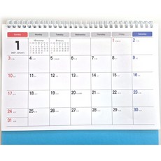 HM 2027년 탁상달력 오피스 스케줄러 책상달력 캘린더 책상 달력 스케쥴러 음력달력, 화이트, 1개