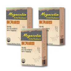 메가세틴 퀘르세틴 650mg 함유 피페린 브로멜라인, 3개, 30정
