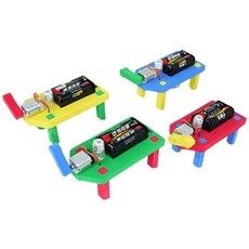 과학실험 패트롤 경광등 나만의 진동카 만들기 5인/ 전동모터 모터작동 조립키트, 1개