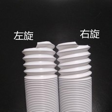 移動空調排氣管送風換氣排風管鋼絲伸縮排冷熱氣加長通風管配件, 1個, 左旋直接150mm1米