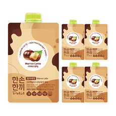 한손한끼 쁘띠 프로틴 단백질 쉐이크 밤라떼맛, 5개, 40g