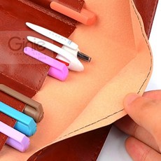 전통 가죽 필통 화방필통 펜홀더밴드 펜슬파우치