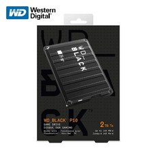 Western Digital 威騰 WD_BLACK P10 Game Drive 2.5吋 行動硬碟 時尚黑潮流造型, 2TB