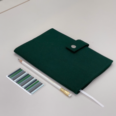 미니모스 패브릭 북커버 책커버, 1개, 딥그린