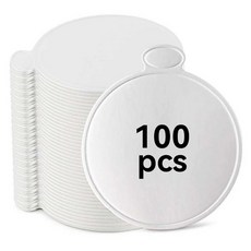 100팩 미니 케이크 보드 8.9cm(3.5인치) 디저트 페이스트리 무스 식품 등급 일회용 케이크 디스플레이 보드 결혼식 생일 파티 베이킹용 실버 원형 판지 컵케이