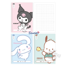 산리오 10칸 스프링 국어노트, 3개, 혼합