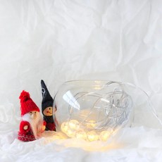 아트박스/에듀팜몰 LED 투명앵두전구 알전구 무드등 (10구 2M 건전지형), 1개