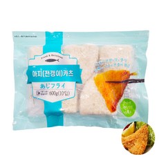 아지카츠 아즈후라이 아지전갱이카츠 생선까스 생선가스 전갱이튀김 급식반찬 튀김요리 지퍼백포장[냉동], 600g, 4개
