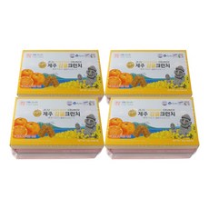 제주 크런치 4종 세트 감귤 한라봉 백년초 다크 과자 간식, 4개, 168g