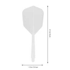 4개 투명한 미세 나사형 플라이트 액세서리용 실내외 스포츠 교체용품, White