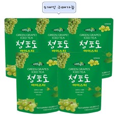 [<>] 82828282 [<>] 희창 자연생각 청포도 아이스티 파우치, 190ml, 5개
