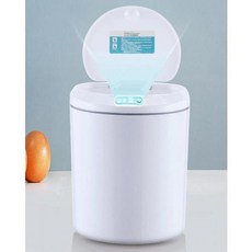 스마트 센서 휴지통 원형 5L 자동센서 쓰레기통 저소음 사무실 개업선물, 단품