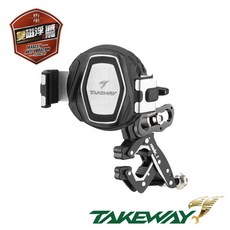 TAKEWAY 黑隼2 現貨快速出 機車手機架 磁浮減震後照鏡 支援 iPhone 17 黑隼手機座 重機減震手機架, 雙磁浮-運動夾防盜版(夾車把管狀物體)