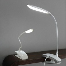 LED 집게형 클립 스탠드 책상 조명 독서등 침대등+커머스커낵트Shop, 집게형스탠드