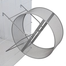 초대형 메탈 쳇바퀴 28cm 친칠라 토끼 기니피그 데구 다람쥐 챗바퀴, 그레이, 1개