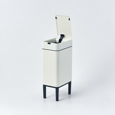 모던하우스 높아서 더 편한 센서 사각 휴지통, 스노우