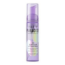 Isle of Paradise Glow Clear Self Tanning Mousse - Color Correcting Tanning Foam Vegan 및 Cruelty Free 6.76 Fl Oz, Dark (Bronzed Glow), 1개, 208ml