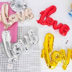 풍선장식 풍선아트 러브 은박 풍선 소 bob+428WC, 로즈골드