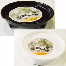 원예용품 남영 물받이 화분받침대 4호 정리대 선반 화분, 블랙 화분 용품, 1개