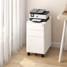 사무실 책상 옆 이동식 서랍장 3단 파일 캐비닛 잠금 서류 보관함, N03