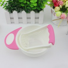 ibooooo 嬰兒輔食研磨碗, 粉色, 1個, 1個