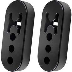 배기 파이프용 2mm 구멍 425인치 EPDM 4홀 행거 조절식 머플러 충격 흡수기 파이프 마운트 브래킷 절연체 장착 자동차 트럭 SUV2pcs, 2pcs