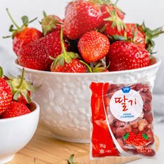 신정 냉동 딸기 1kg 무가당 주스 스무디 과일 대용량, 신정 A급 중국산 냉동 딸기 1kg(무가당), 1개