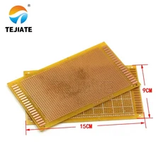 책상타공판 페그보드 철제 세트 에폭시 수지 PCB 회로 기판 57 7915 1218 유리 섬유 범용 보드 천공, 3) 9X15cm Epoxy board