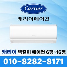 캐리어 인버터 벽걸이 에어컨 6평 8평 10평 13평 16평 빠른설치 (서울 및 수도권), 일반배관형, 캐리어 06평