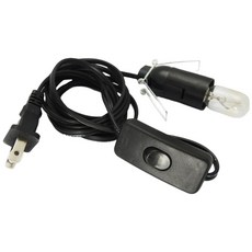 鹽燈專用孟宗竹底座, 單售「電線+15w燈泡」