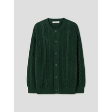 에잇세컨즈 8SECONDS 케이블 라운드넥 버튼 가디건 카디건 그린 RSU743 YSA349