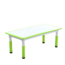兒童可升降學習桌椅組, 果綠色白麵 - 桌子 60*60cm