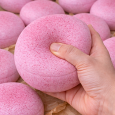 호빵 찐빵 스퀴시 쫀득이 브레드 스트레스볼 버터향 말랑이 슬로우라이징, 1개, 75g, 달콤딸기빵